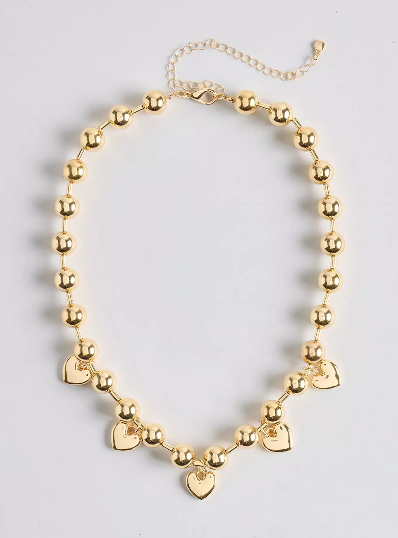 Shot Bead Heart Charm Necklace | Torrid (US & Canada)