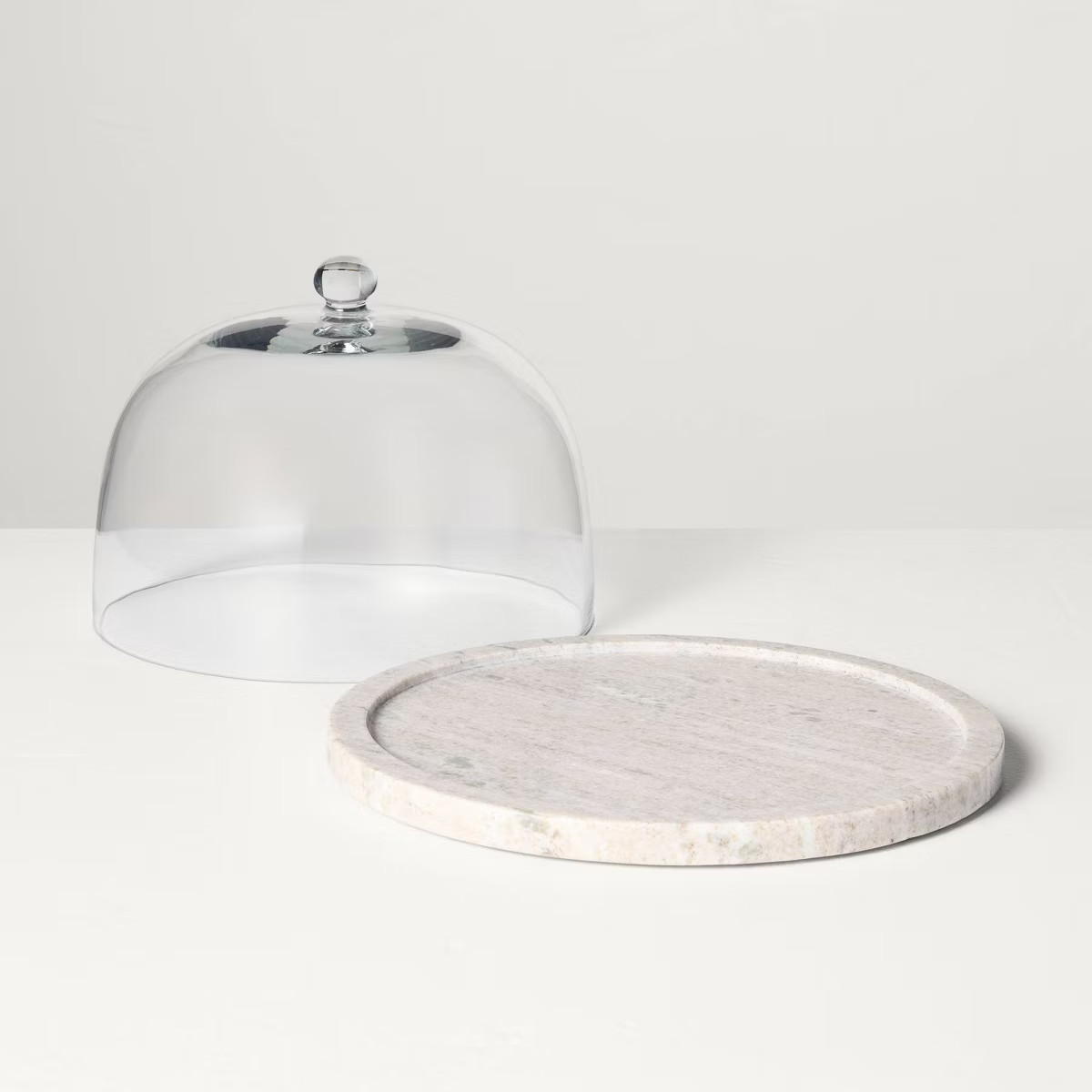 Marble Covered Dessert Stand Warm Gray - Hearth & Hand™ with Magnolia | Target
