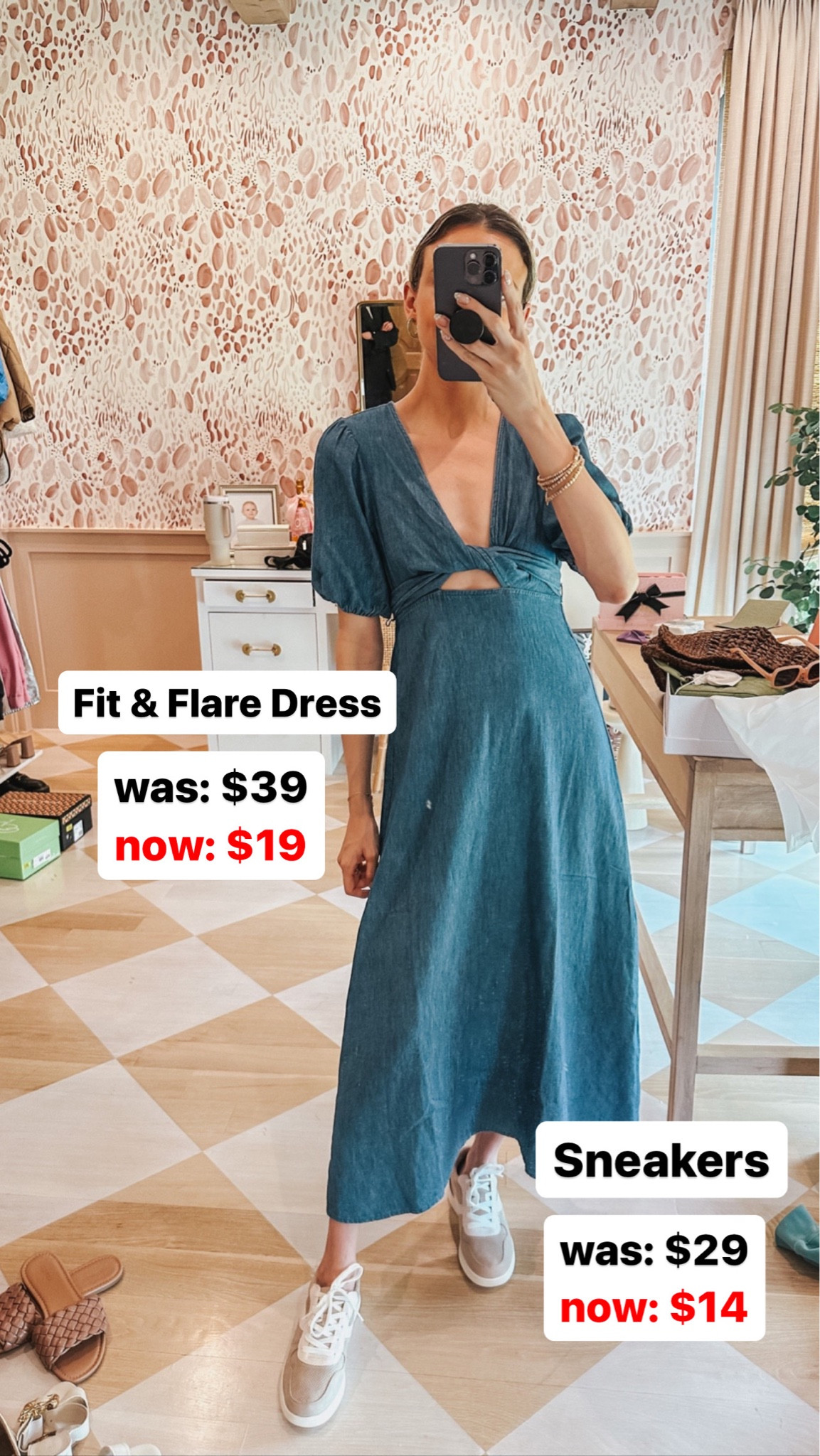 Old Navy Sale 50% off everything! 🙌🏼 summer dress and sneakers 

#LTKfit #LTKunder50 #LTKsalealert