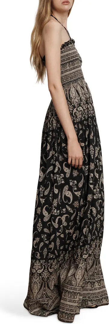 Ayanna Paisley Halter Maxi Dress | Nordstrom