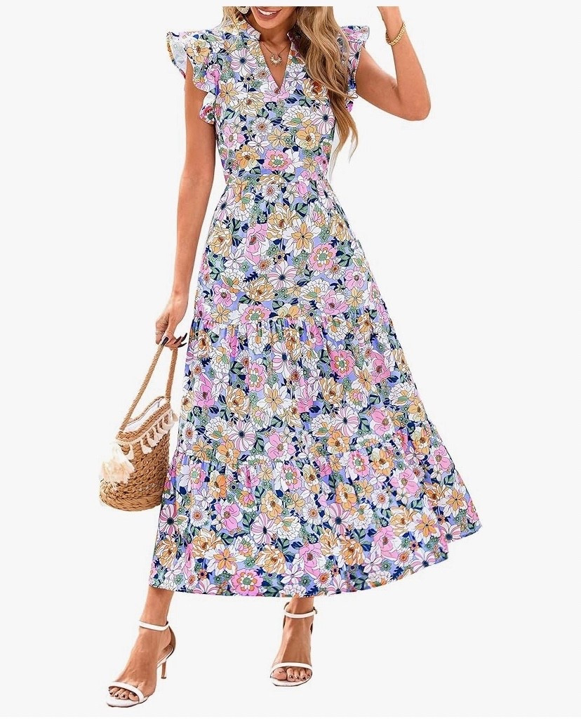 Easter dress - simple, maxi with a flutter sleeve; more colors available 


#amazon #floraldress #easterdress #springdress #under40 

#LTKOver40 #LTKU