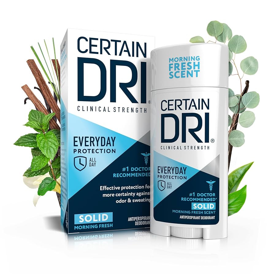 Certain Dri Everyday-Strength Clinical Antiperspirant - 72-Hour Sweat Protection for Hyperhidrosi... | Amazon (US)