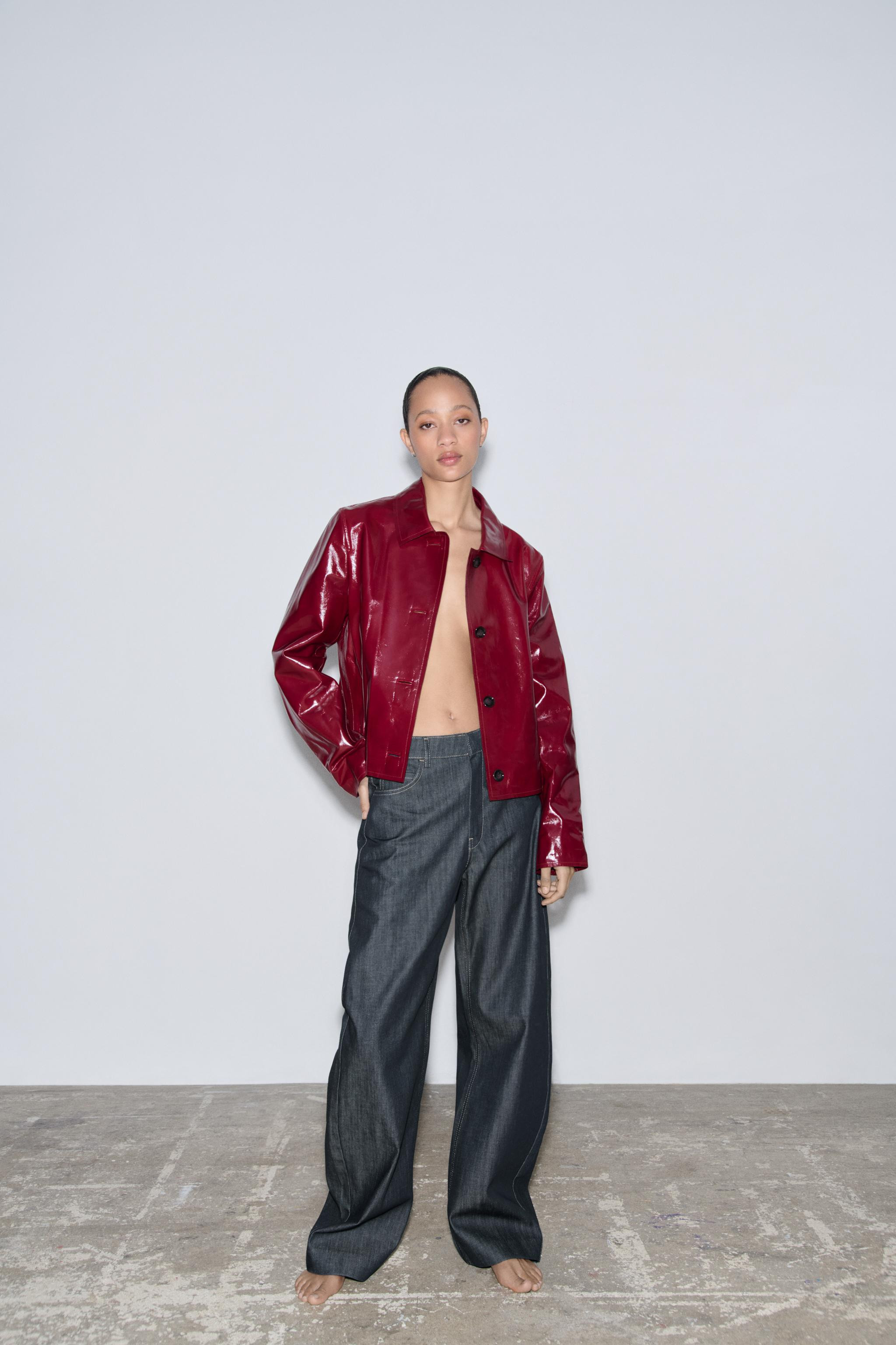 100% LEATHER JACKET ZW COLLECTION LIMITED EDITION | Zara US