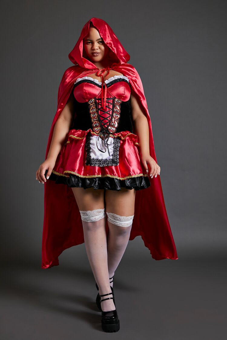 Plus Size Corset Mini Dress & Cape Costume Set | Forever 21 | Forever 21 (US)