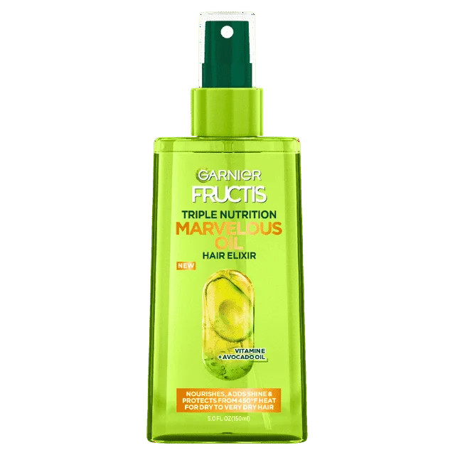 Garnier Fructis Marvelous Oil Frizz Defy 5-Action Hair Elixir For Unruly Hair 5 oz (Pack of 4) | Walmart (US)