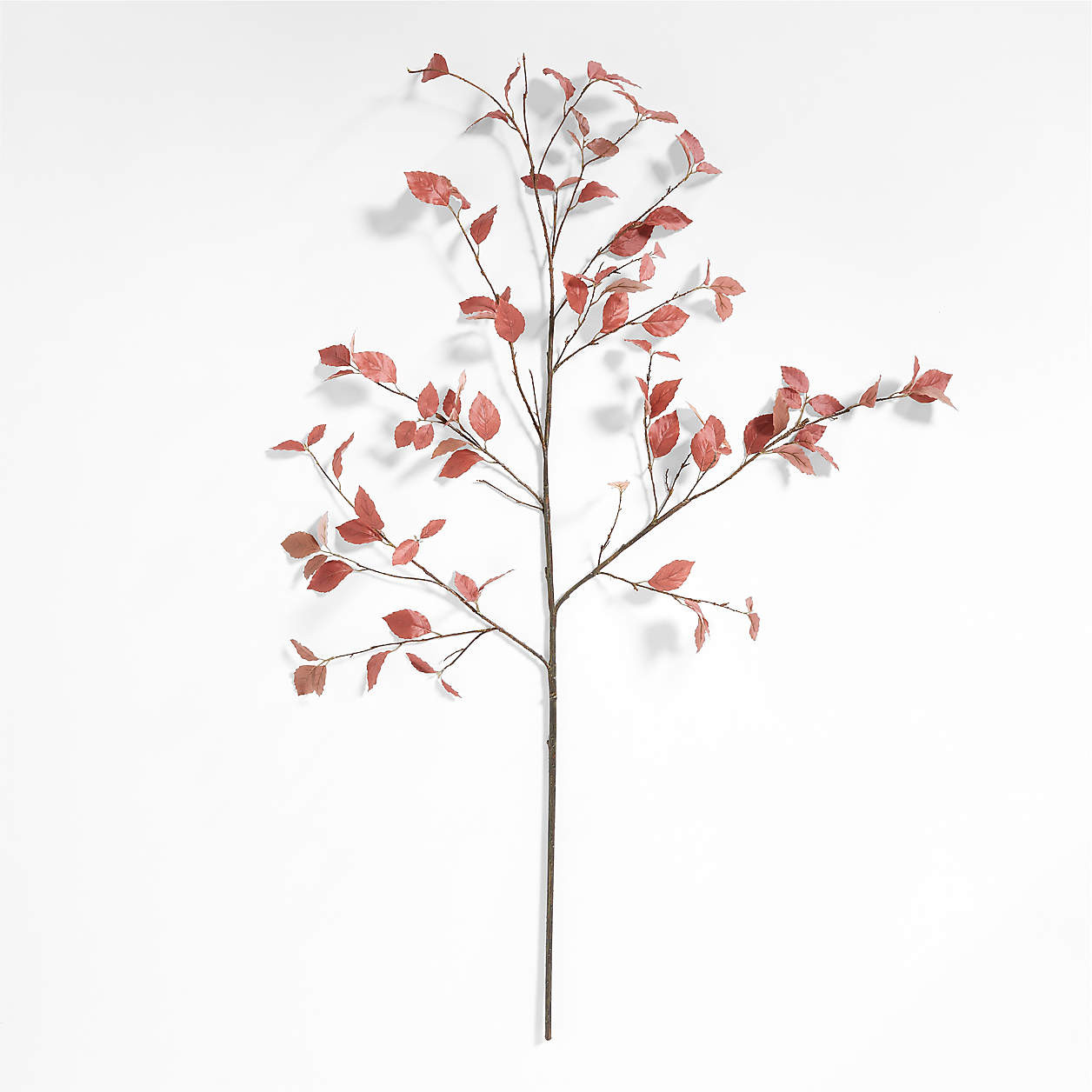 Faux Rust Leaf Branch 66" + Reviews | Crate & Barrel | Crate & Barrel