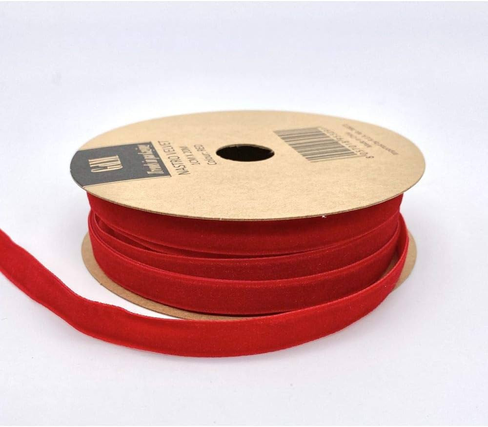 Publilancio srl Nastro in Velluto Rosso 1 cm x 20 Metri | Amazon (IT)
