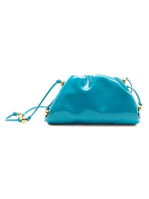 The Mini Shiny Leather Pouch | Saks Fifth Avenue