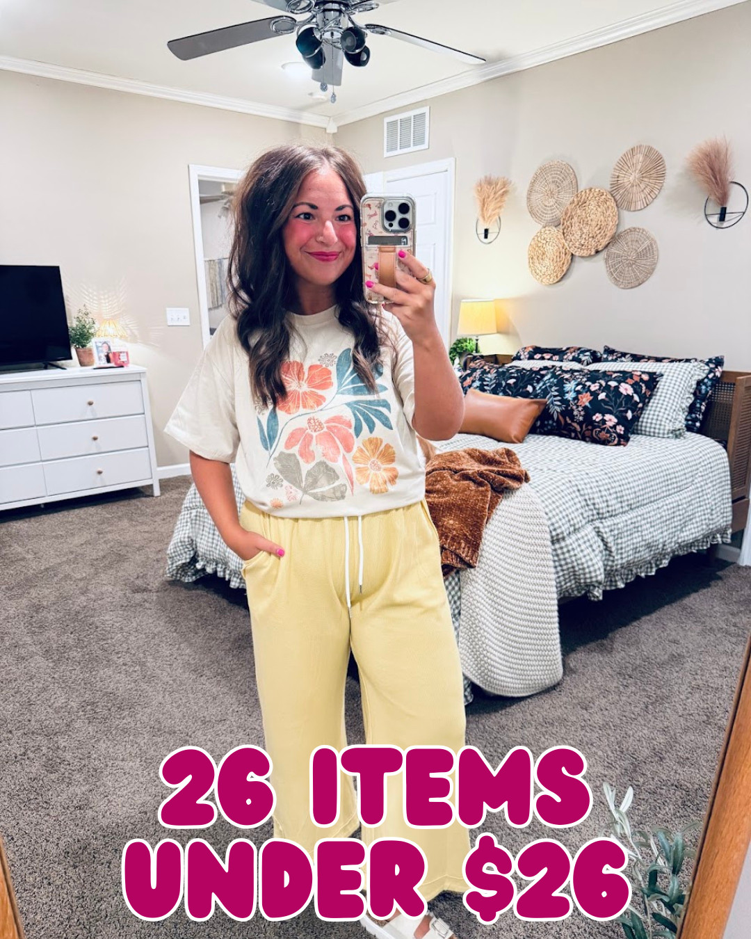 26 items under $26! 💛 Cute finds at prices we love—including this floral tee for a little pop of color! Sharing today’s picks to help you find something you love without spending a bunch. 🛍️ 

 #LTKSaleAlert