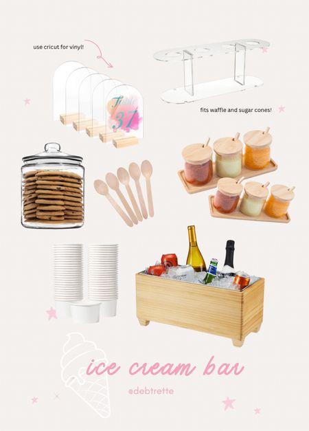 Ice cream bar set up! Perfect and so fun for summer, end of school or birthdays 

#LTKParties #LTKFamily #LTKHome