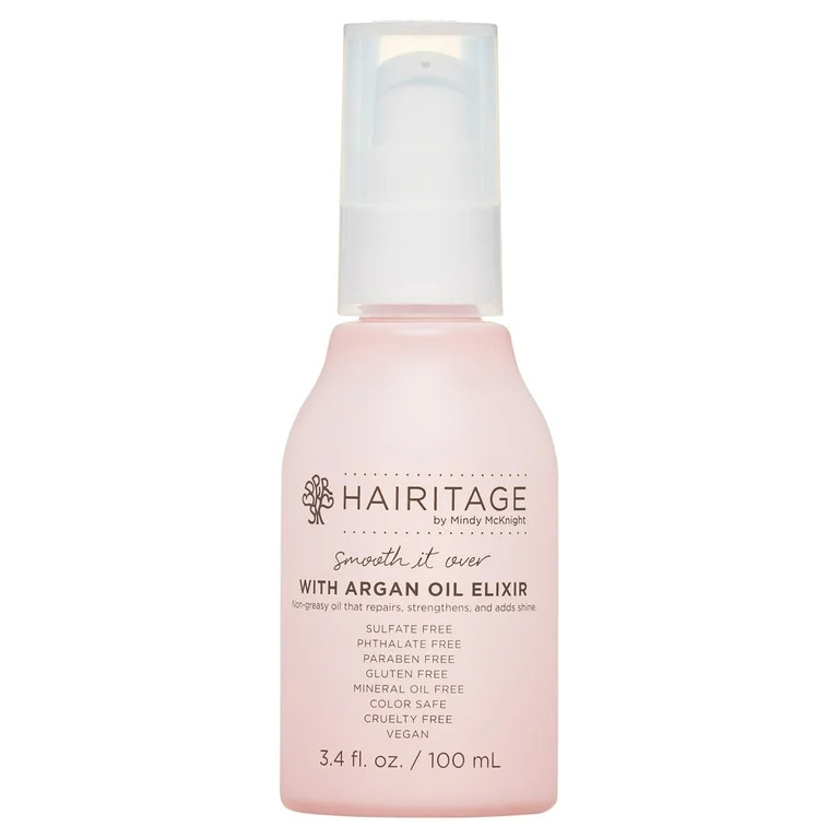 Hairitage Hair Oil with Argan and Avocado Oil for All Hair Types, 3.4 Oz​ | Walmart (US)