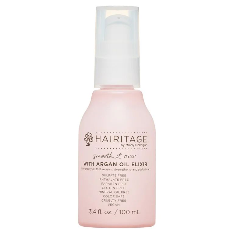 Hairitage Hair Oil with Argan and Avocado Oil for All Hair Types, 3.4 Oz​ | Walmart (US)