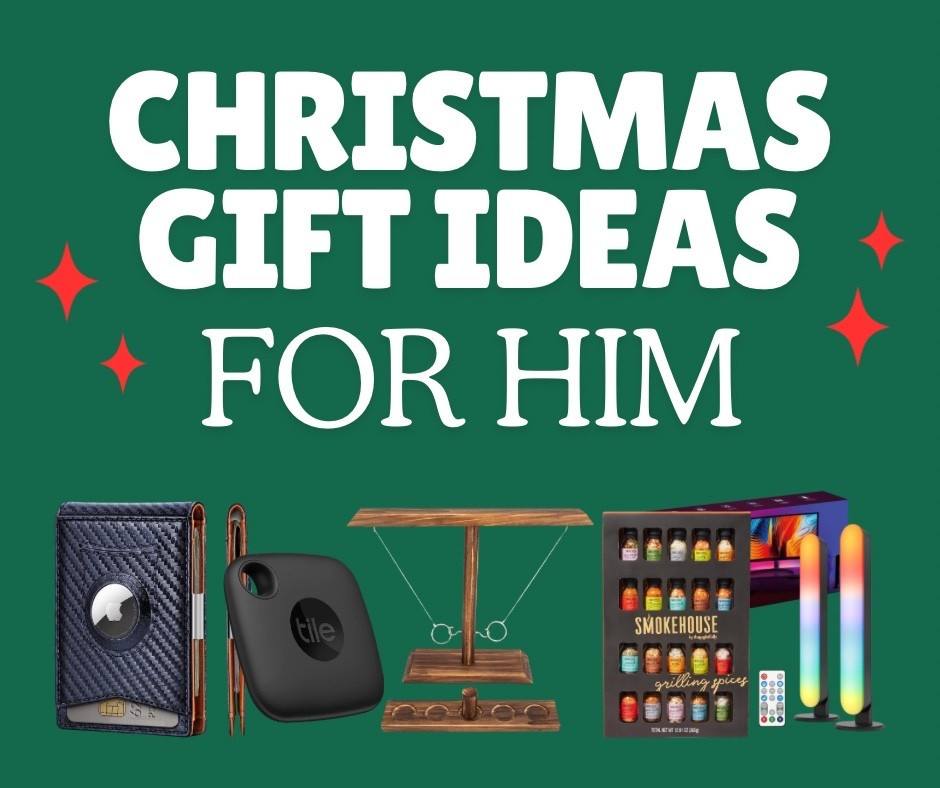 Christmas gifts for him, gift ideas for men, men’s holiday gifts, stocking stuffers for him, boyfriend gift ideas, husband gift guide, practical gifts for men, unique gifts for him, tech gifts for him, minimalist wallet, Tile tracker, desk games for men, grilling spices set, LED lights for gamers, affordable gifts for him, trending gifts for men 2025, men’s Christmas ideas

#LTKGiftGuide #LTKMens #LTKHoliday