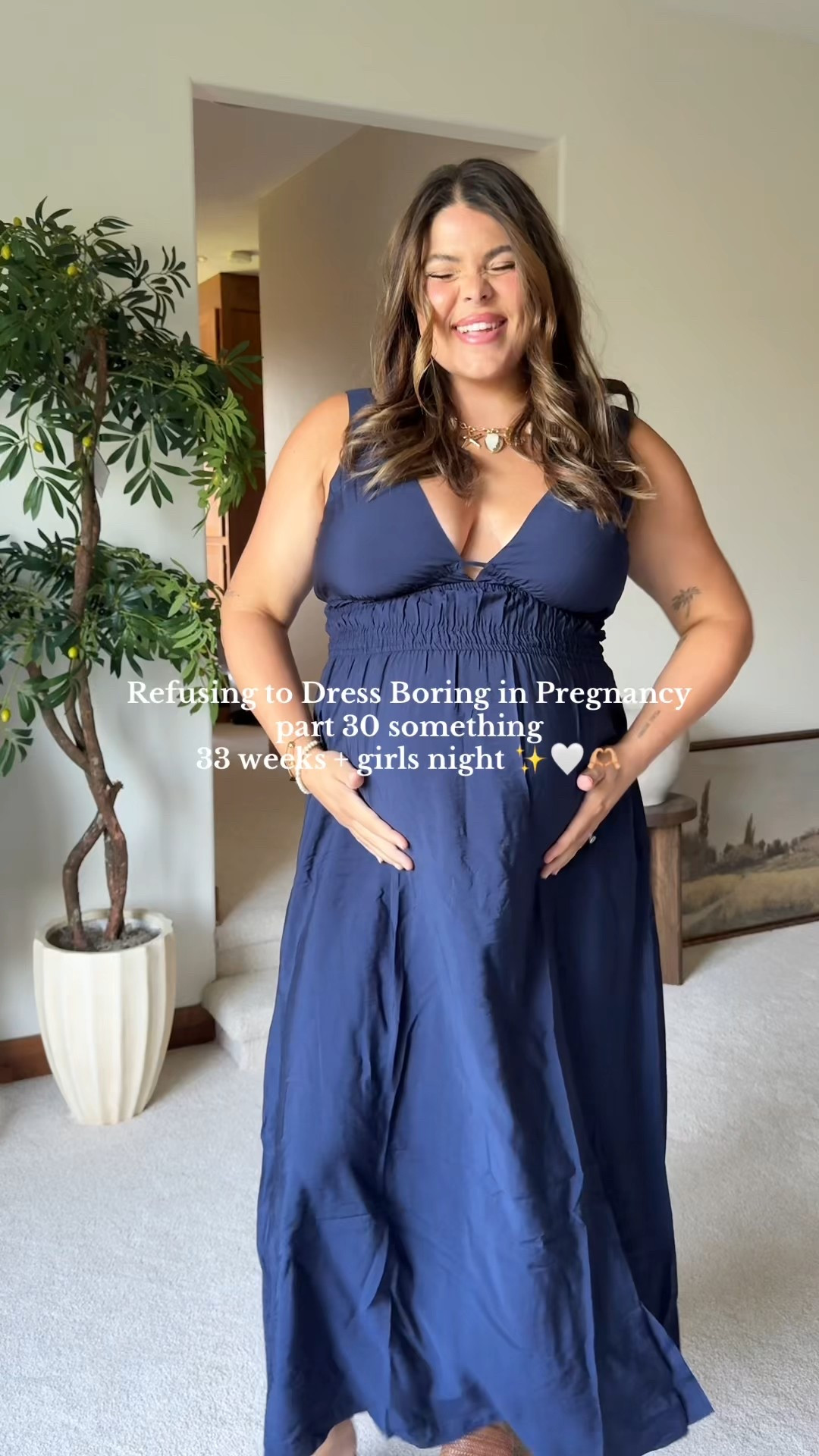 Girls night outfit! Headed for patio mocktails for book club - dress is target, wearing size xl (typical size) so bump friendly 

#maternity #bump #pregnancy #midsize #datenight 

#LTKPlusSize #LTKMidsize #LTKBump