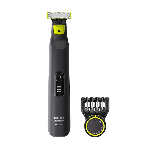 Philips Norelco OneBlade Pro Hybrid Electric Trimmer and Shaver, Black, 2 Piece | Amazon (US)