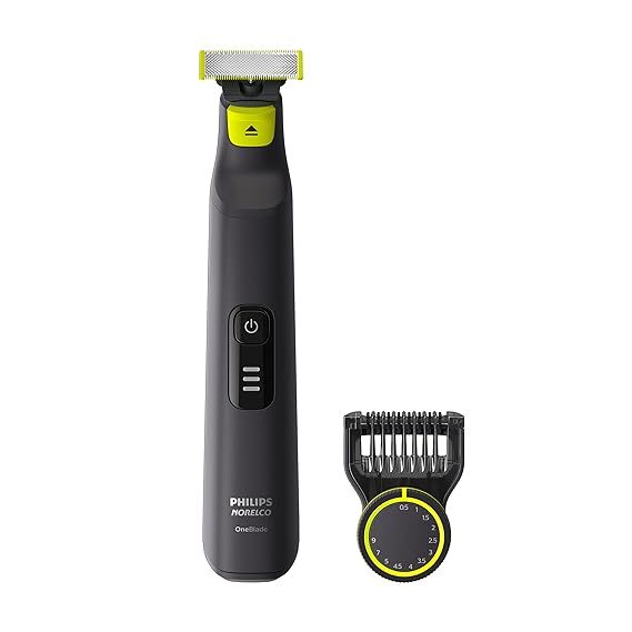 Philips Norelco OneBlade Pro Hybrid Electric Trimmer and Shaver, Black, 2 Piece | Amazon (US)