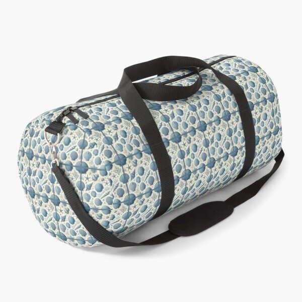 Blue Sea Shells Duffle Bag | Redbubble (US)