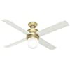 Hunter Indoor Ceiling Fan with LED Light and wall control - Hepburn 52 inch, Modern Brass, 59320 | Amazon (US)