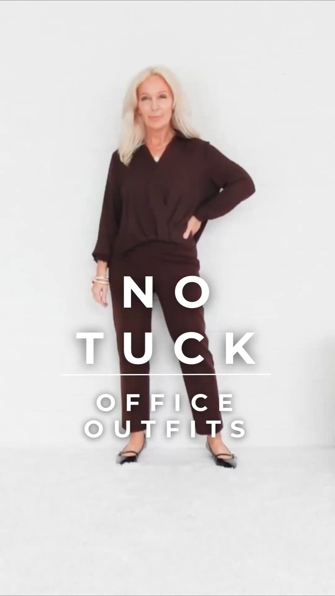 No Tuck Tops for Office Outfits

✨ Forget tucking—your style deserves better. ✨

No-tuck tops are the unsung heroes of the office wardrobe—especially in midlife. 
✔️ They flatter the midsection, 
✔️ Move with you all day, and 
✔️ Deliver polish without the fuss of constant adjusting.

👉 Perfect for busy mornings. 👉 Perfect for long workdays. 👉 Perfect for midlife confidence.

💫 Because style at this stage isn’t about hiding—it’s about feeling magnetic in what you wear. 

Save this post for your next workweek outfit inspiration, and follow for more effortless, no-fuss style tips that take you from: 
✨ simple to STYLISH
✨ frumpy to FABULOUS
✨ invisible to UNFORGETTABLE



With Style,
Valarie

#fallfashion #FashionOver40 #FashionOver50 #FashionOver60 #officeoutfits

#LTKOver40 #LTKWorkwear #LTKPetite