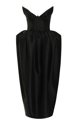 Matchmaker Wool-Silk Bustier Midi Dress | Moda Operandi (Global)