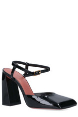 Amina Muaddi Square Toe Charlotte Pumps | Cettire Global