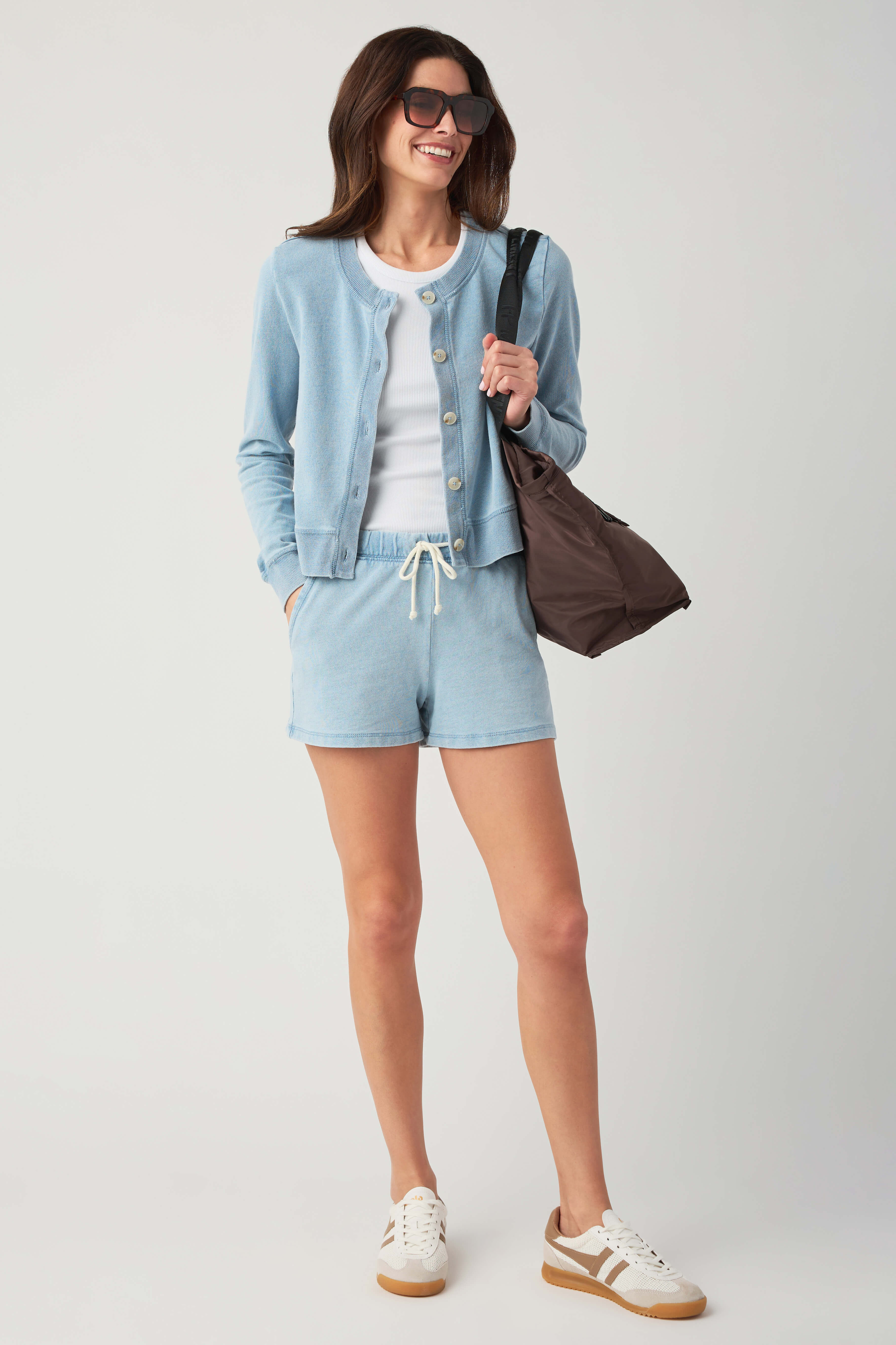 Z Supply Hunter Knit Denim Short | Social Threads
