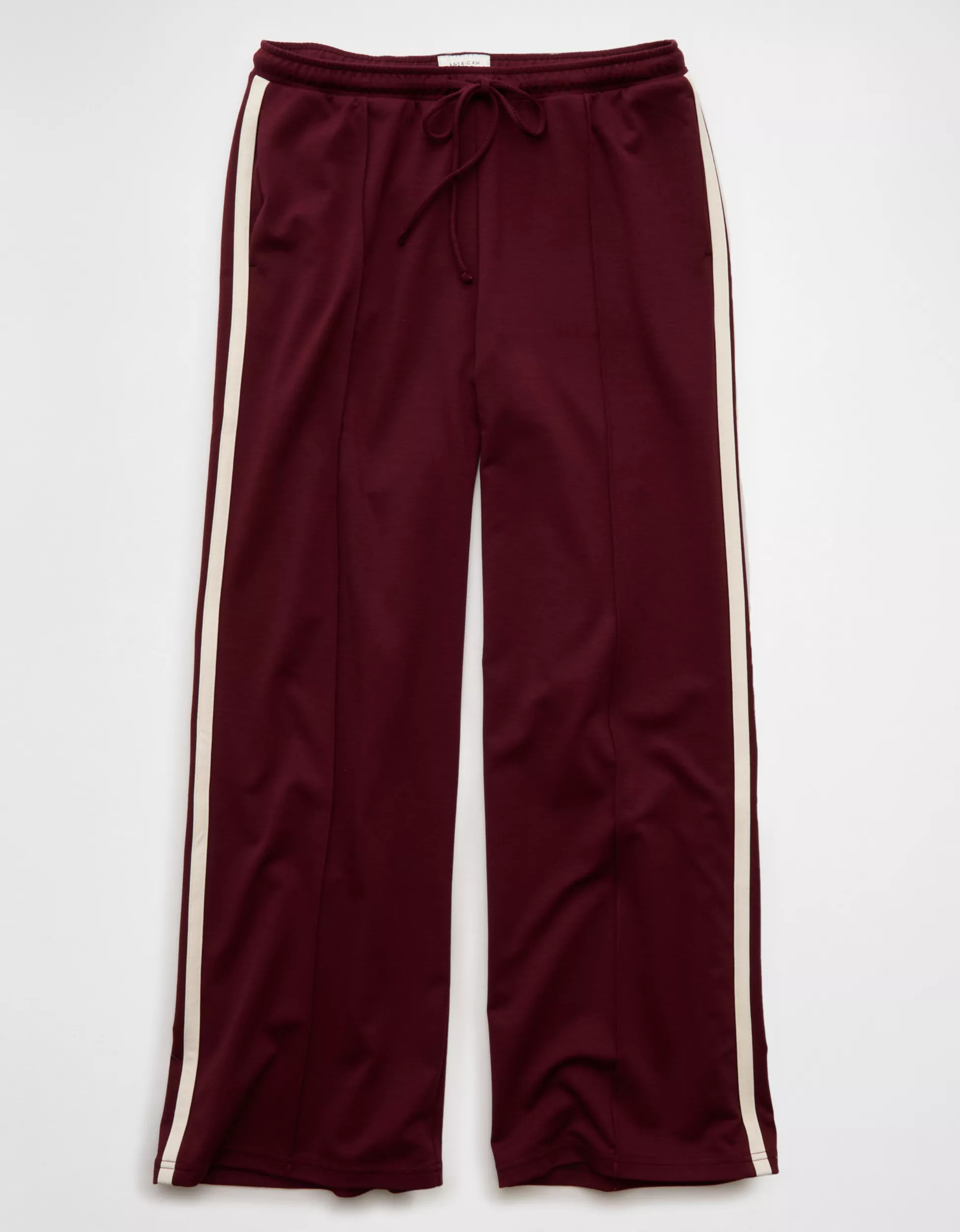 AE Stretch High-Waisted Wide-Leg Track Pant | Aerie