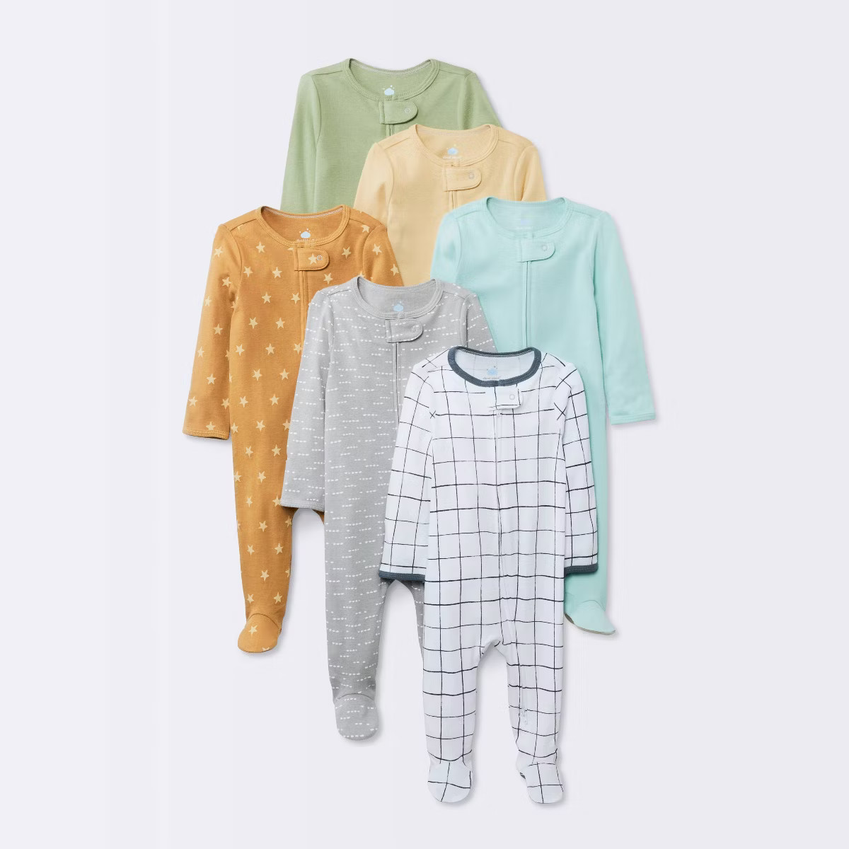 Baby Boys' 6pk Cotton Sleep N' Play - Cloud Island™ | Target