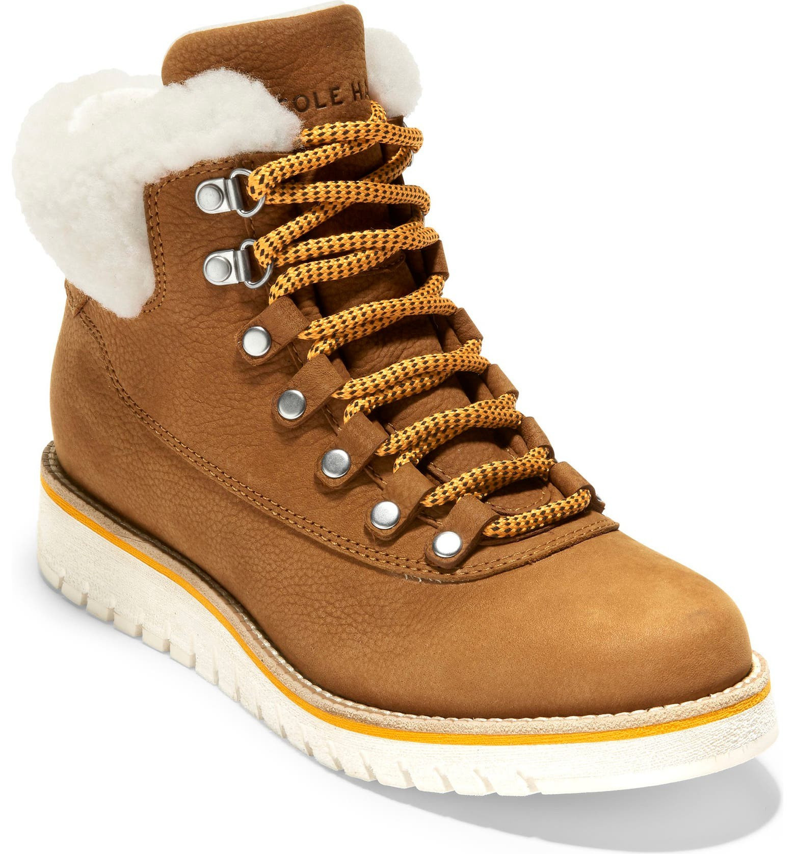GrandExpløre Genuine Shearling Trim Waterproof Hiker Boot | Nordstrom