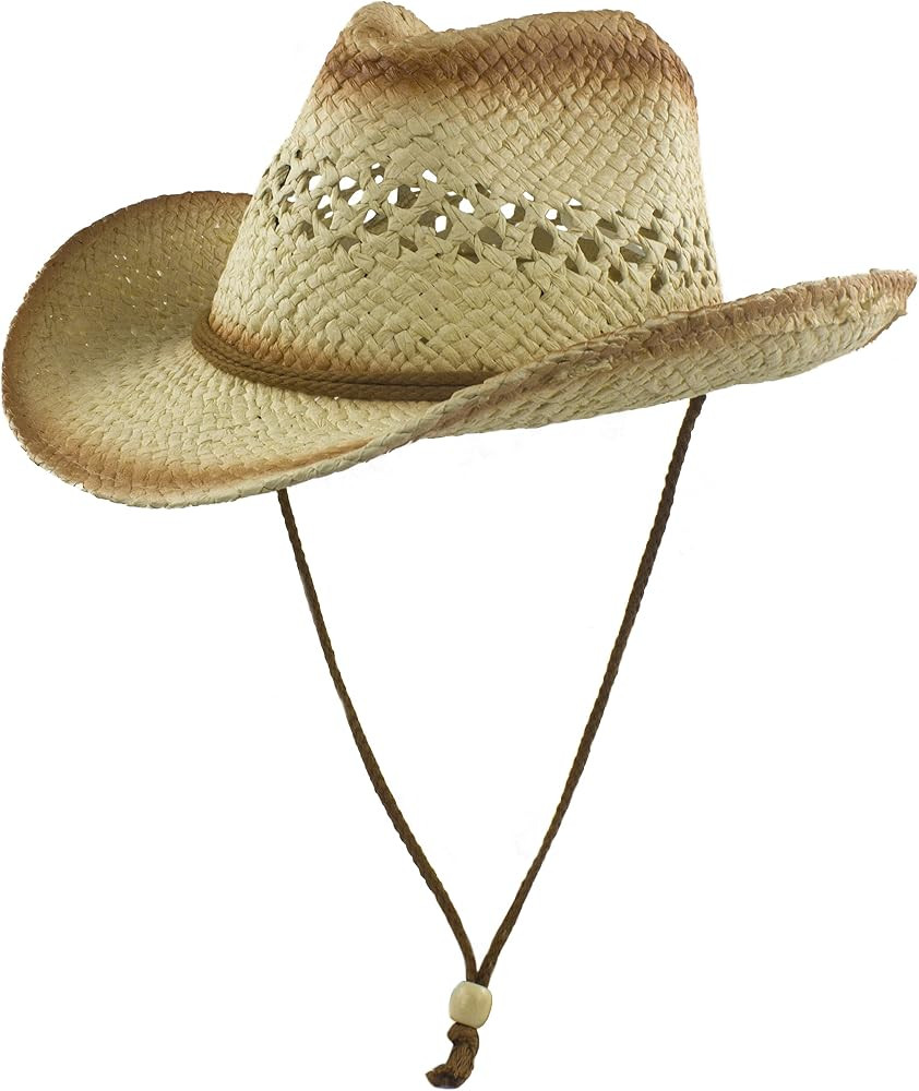 Muryobao Womens Summer Straw Hat Wide Brim Outdoor UV Protection Foldable Cowboy Sun Hat Fedora B... | Amazon (US)