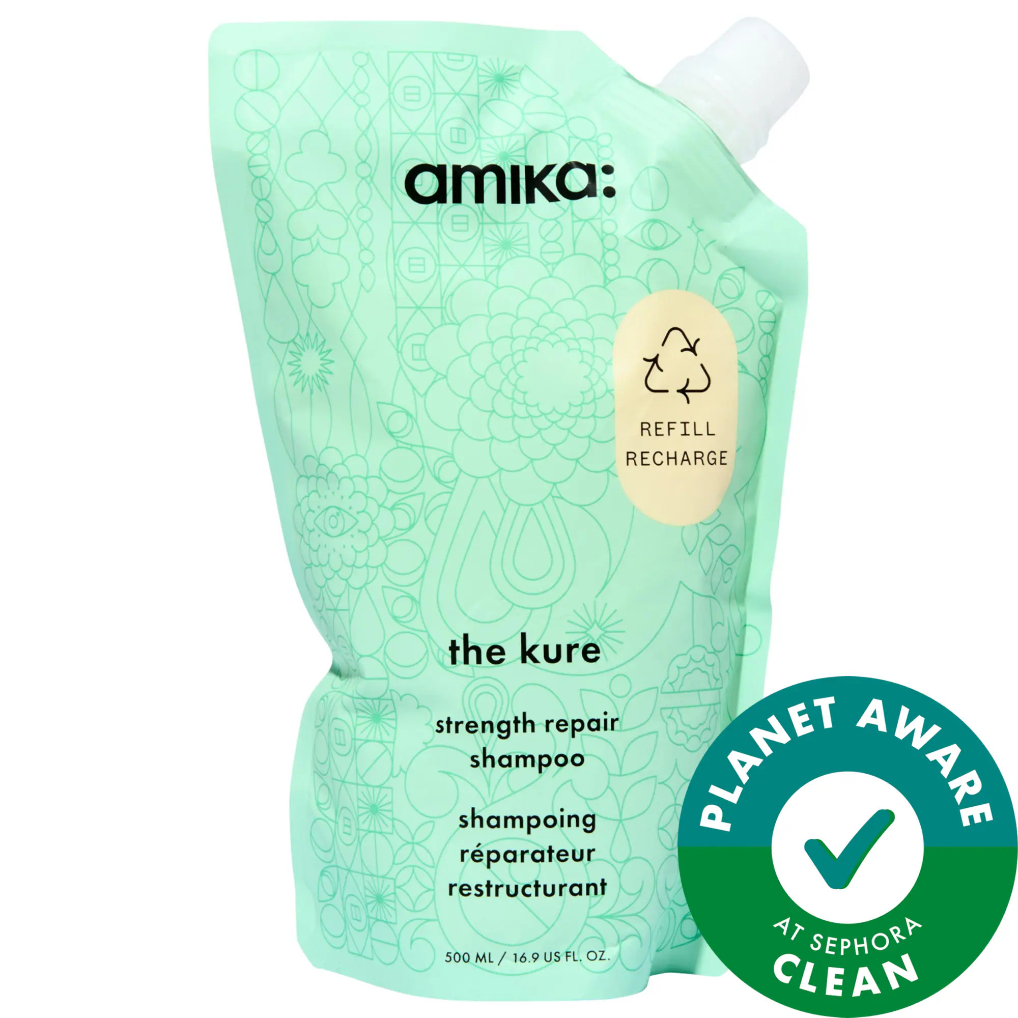 amika The Kure Strength Repair Shampoo​ 16.9 oz / 500 mL | Sephora (US)