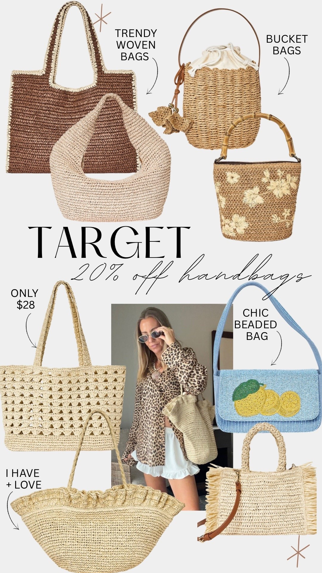 Target 20% off handbags

#LTKootd #LTKSaleAlert