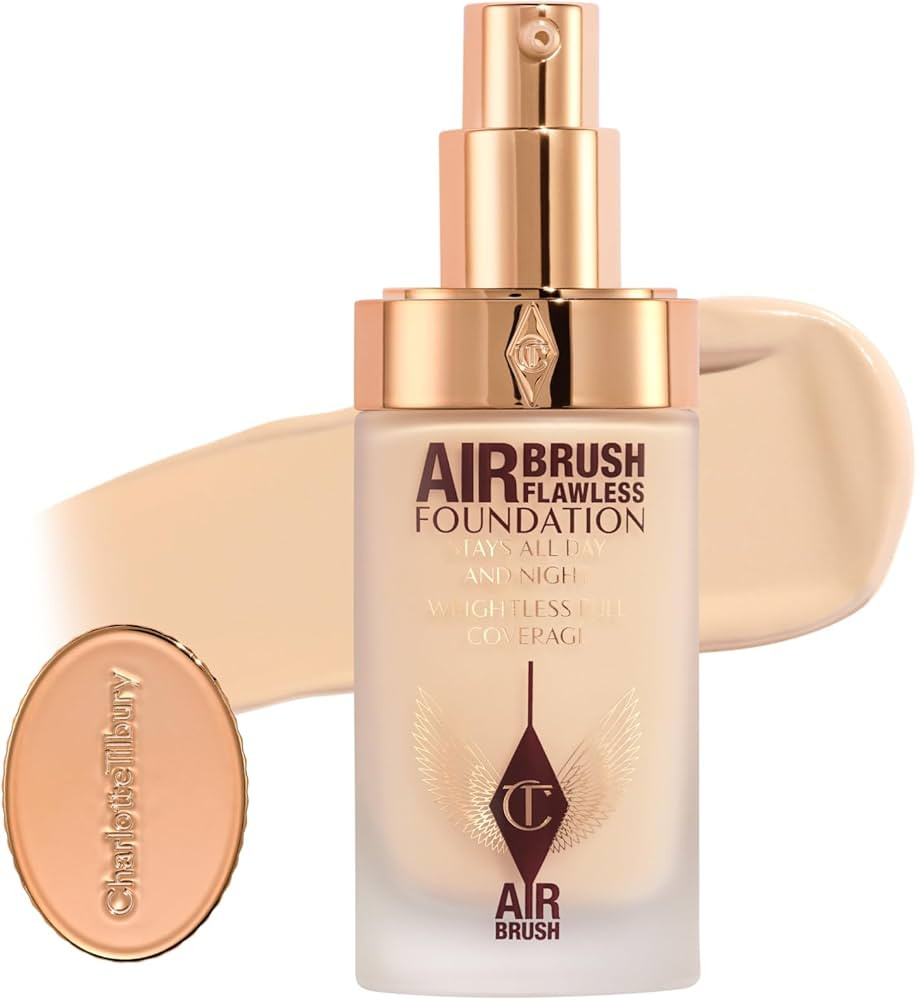 Charlotte Tilbury Airbrush Flawless Matte Foundation - Full Coverage Liquid Makeup with a Natural... | Amazon (US)
