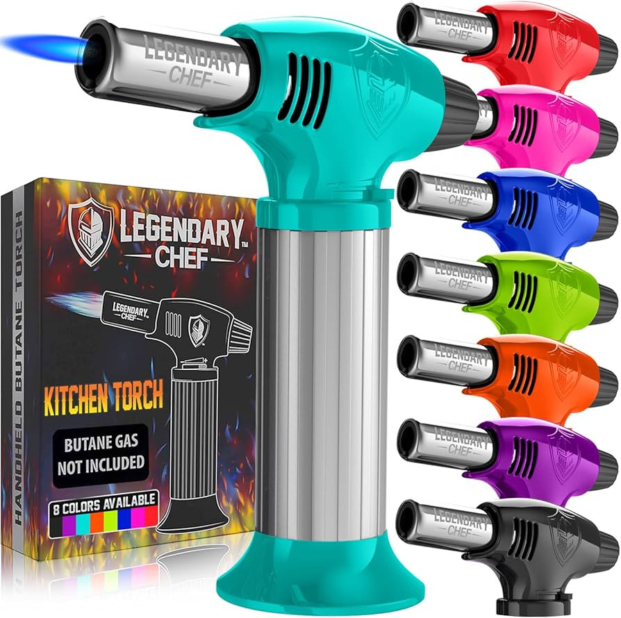 Culinary Cooking Torch - Kitchen Food Torch for Creme Brulee, Baking, Desserts and Searing- Butan... | Amazon (US)