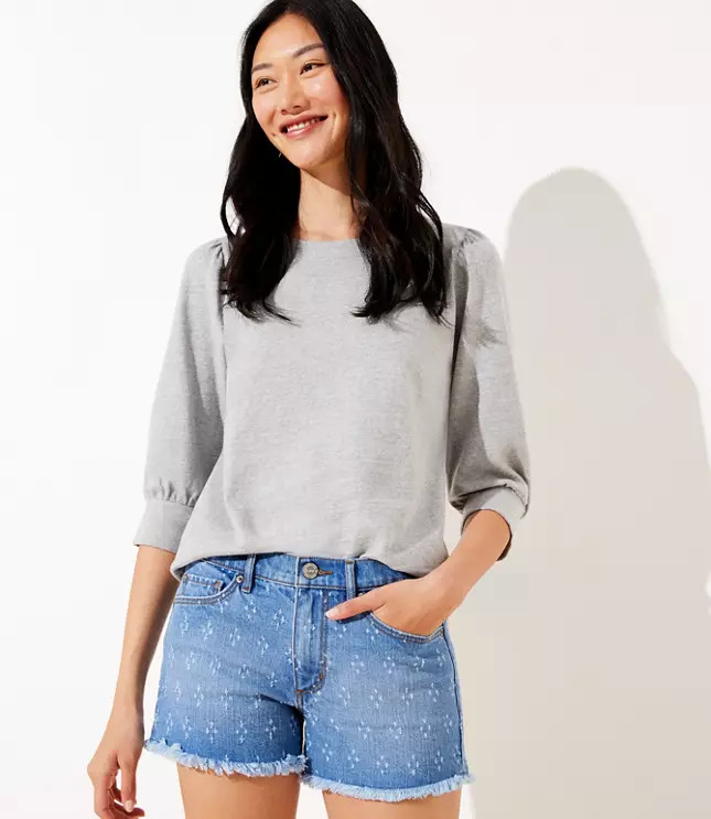 Puff Sleeve Sweatshirt | LOFT | LOFT