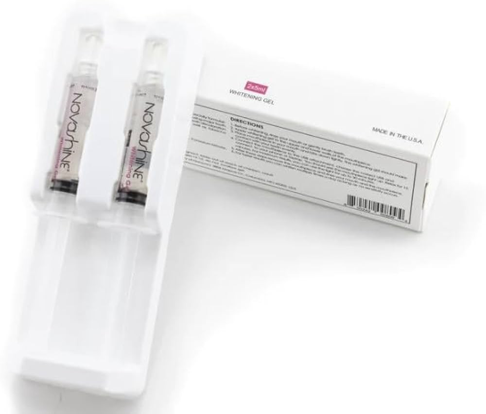 Novashine Teeth Whitening Gel Syringe Refill Pack 2X 5ml Syringes, No Sensitivity, Use with Novas... | Amazon (US)