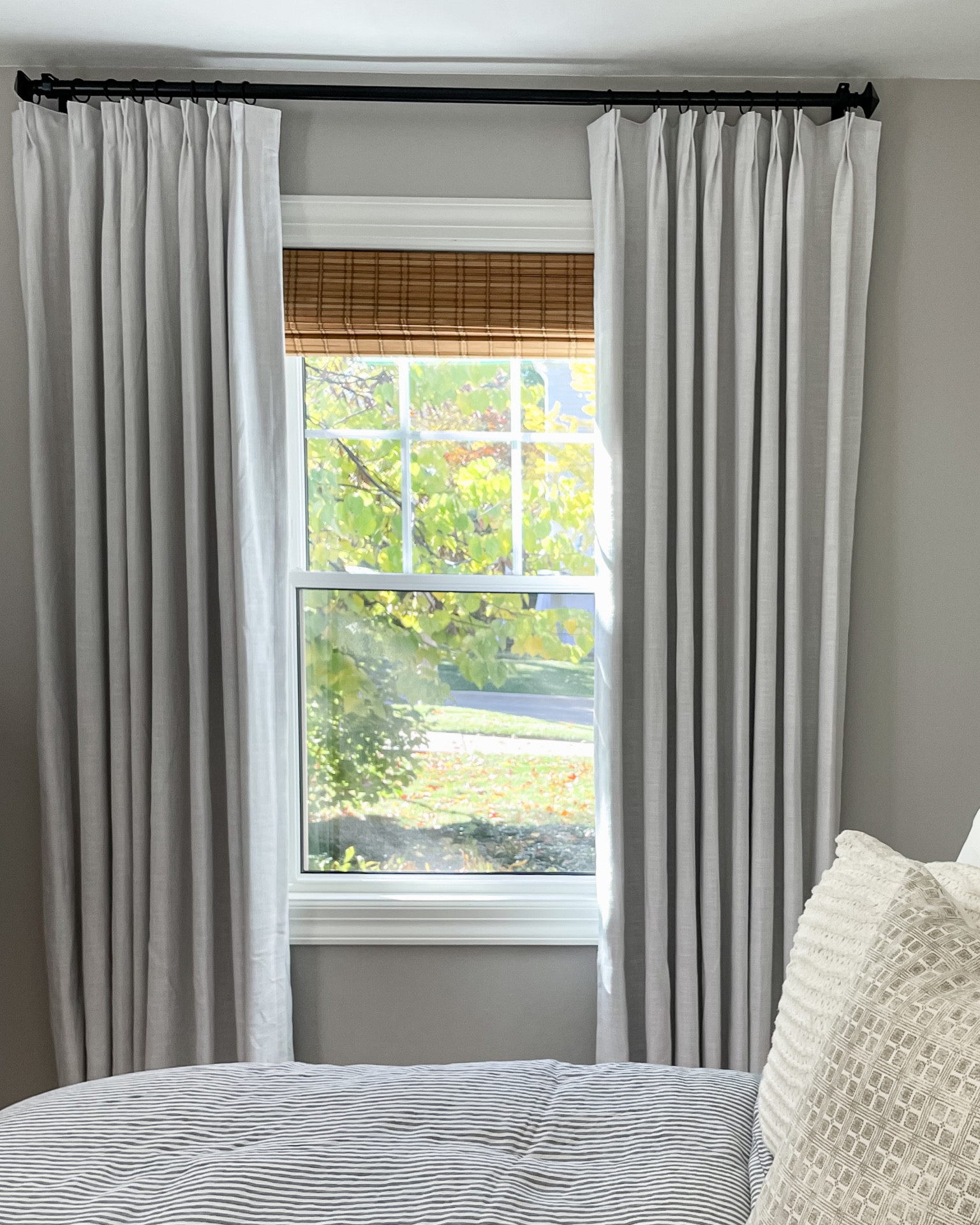 Homerilla curtains. Custom curtains. Home decor. Blackout curtains. Bedding. Guest room. 

Curtin Details: 
Lille Linen Curtains
Beige White
Pinch Pleat with Back Tab
Width: 52"
Height: 91"
Black out lining 180gsm White Grey

#Homerilla #Homerillacurtains #linencurtains #extrasizedcurtains #livingroomdesign #bedroomdesign #interiordesign #windowtreatment #homedecor #roomdesign #diy #design #aesthetic


#LTKsalealert #LTKhome