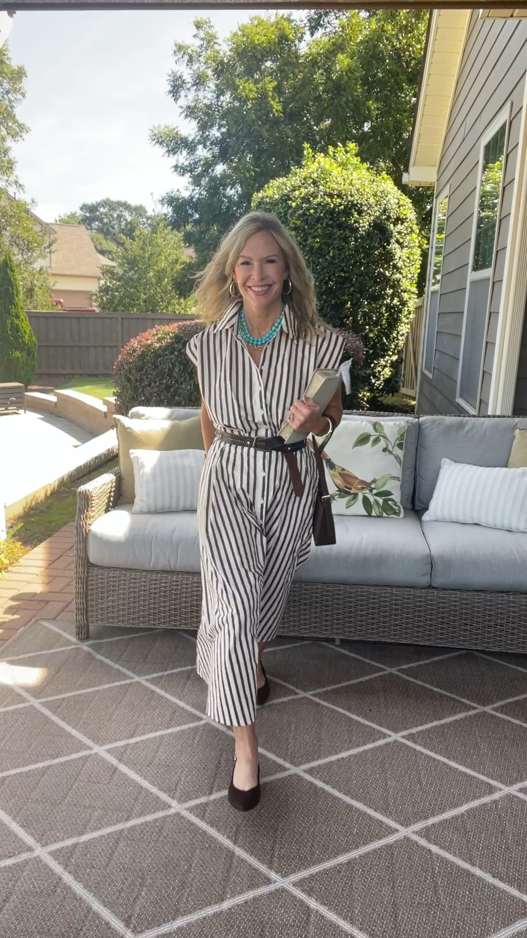 The perfect striped dress for September!!!

#LTKdayinmylife #LTKgrwm #LTKootd