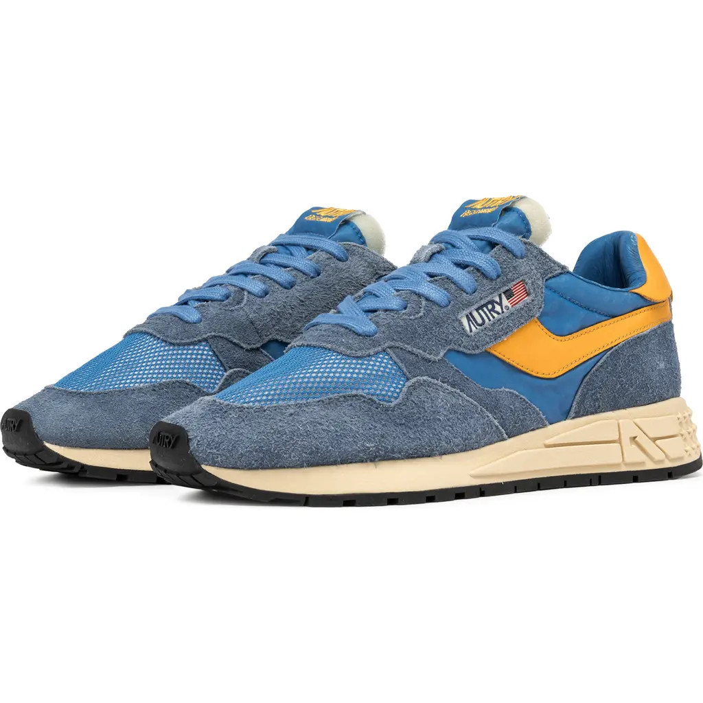 AUTRY Reelwind Low Sneaker in Suede/net Cenble/fus at Nordstrom, Size 11Us | Nordstrom