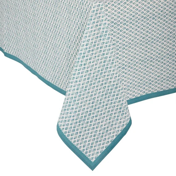 Batik Tablecloth 70" x 108" Teal | Amanda Lindroth