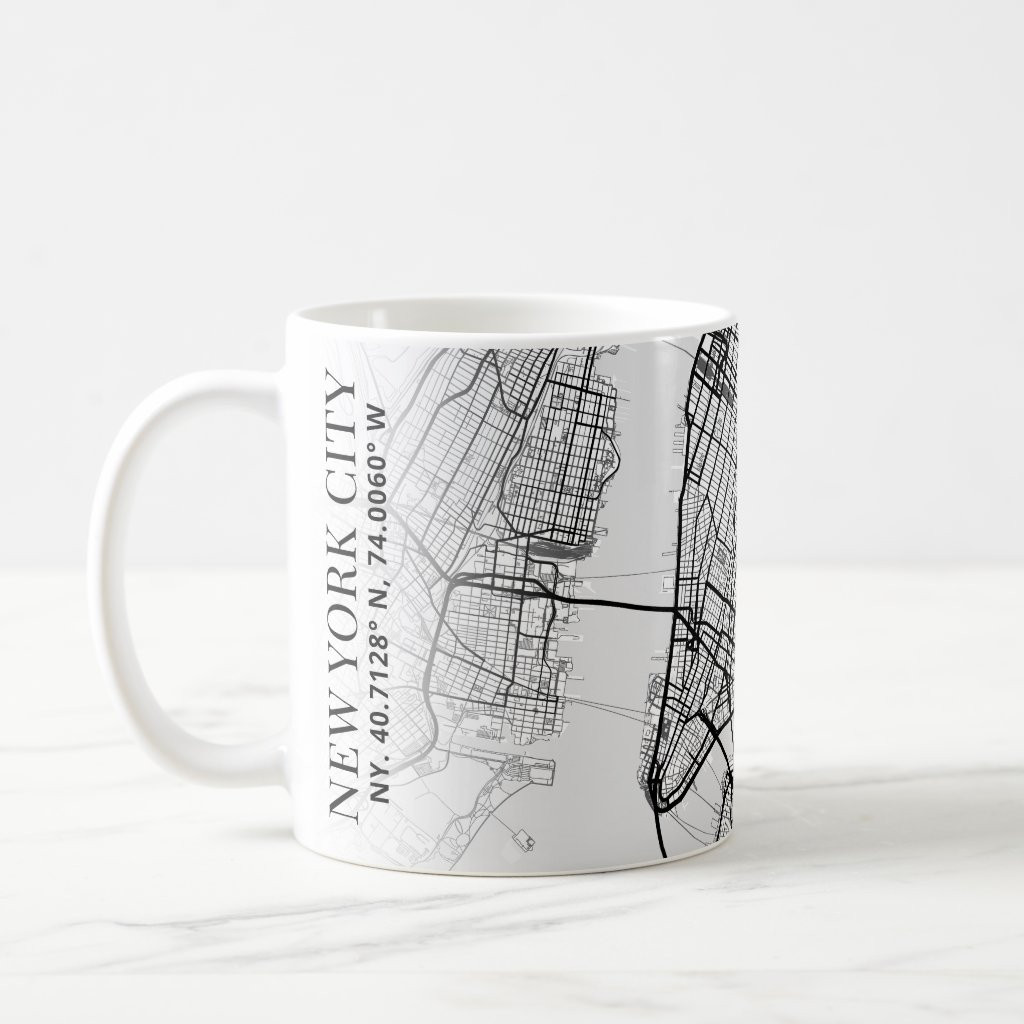 New York City Map | Coffee Mug | Zazzle