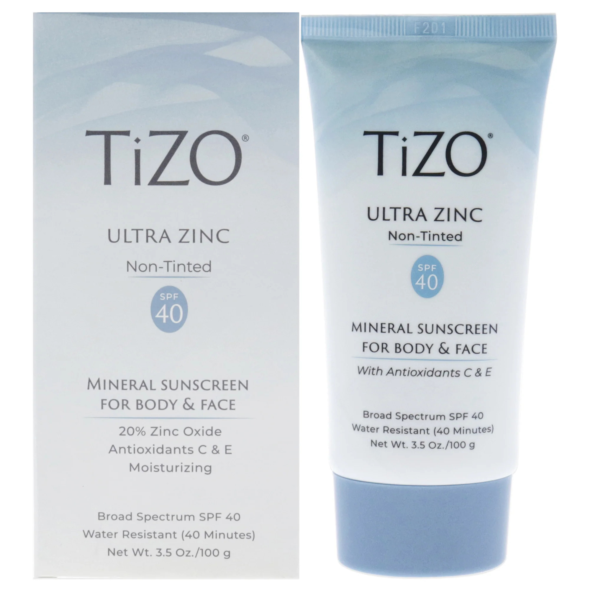 Ultra Zinc Body and Face Non-tinted SPF 40 by Tizo for Unisex - 3.5 oz Sunscreen | Shop Simon
