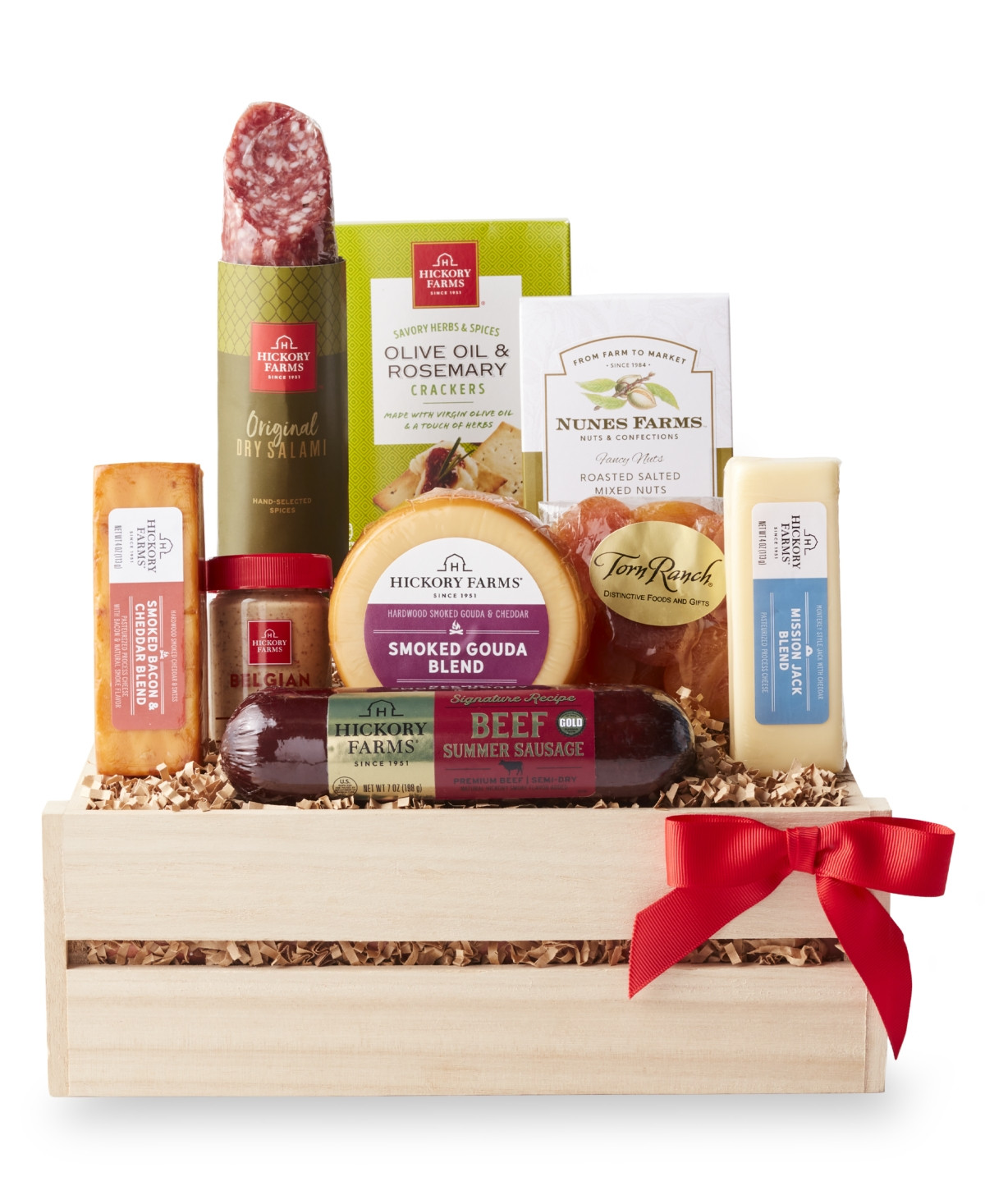 Hickory Farms Premium Meat & Cheese Gift Crate, 9 Piece | Macy's