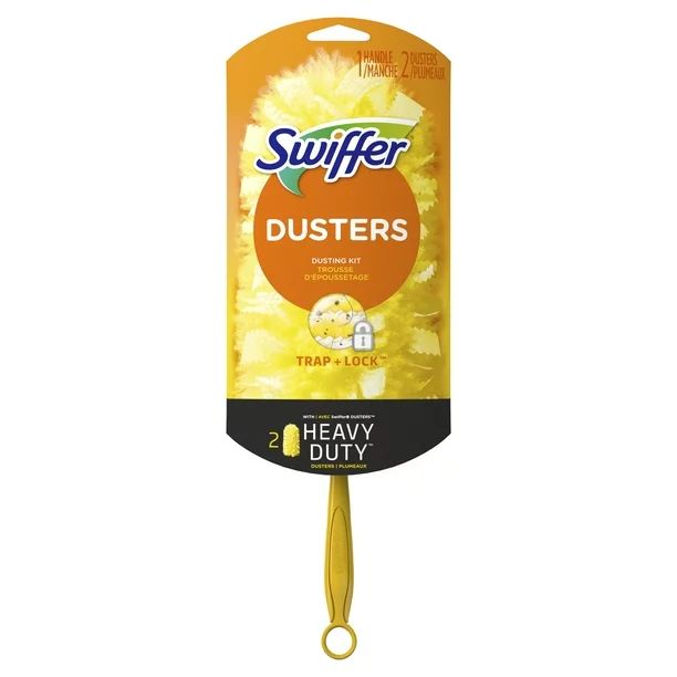 Swiffer Dusters Heavy Duty Short Handle Dusting Kit (1 Handle, 2 Dusters) - Walmart.com | Walmart (US)