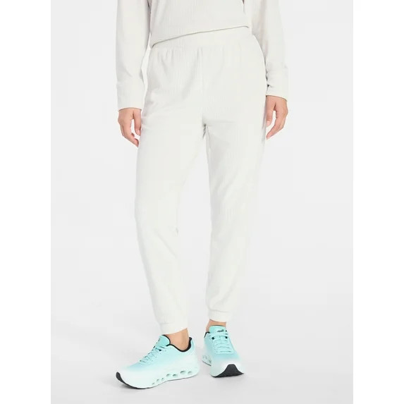 Avia Women's Ribbed Velour Jogger Pants, Sizes XS-XXXL | Walmart (US)