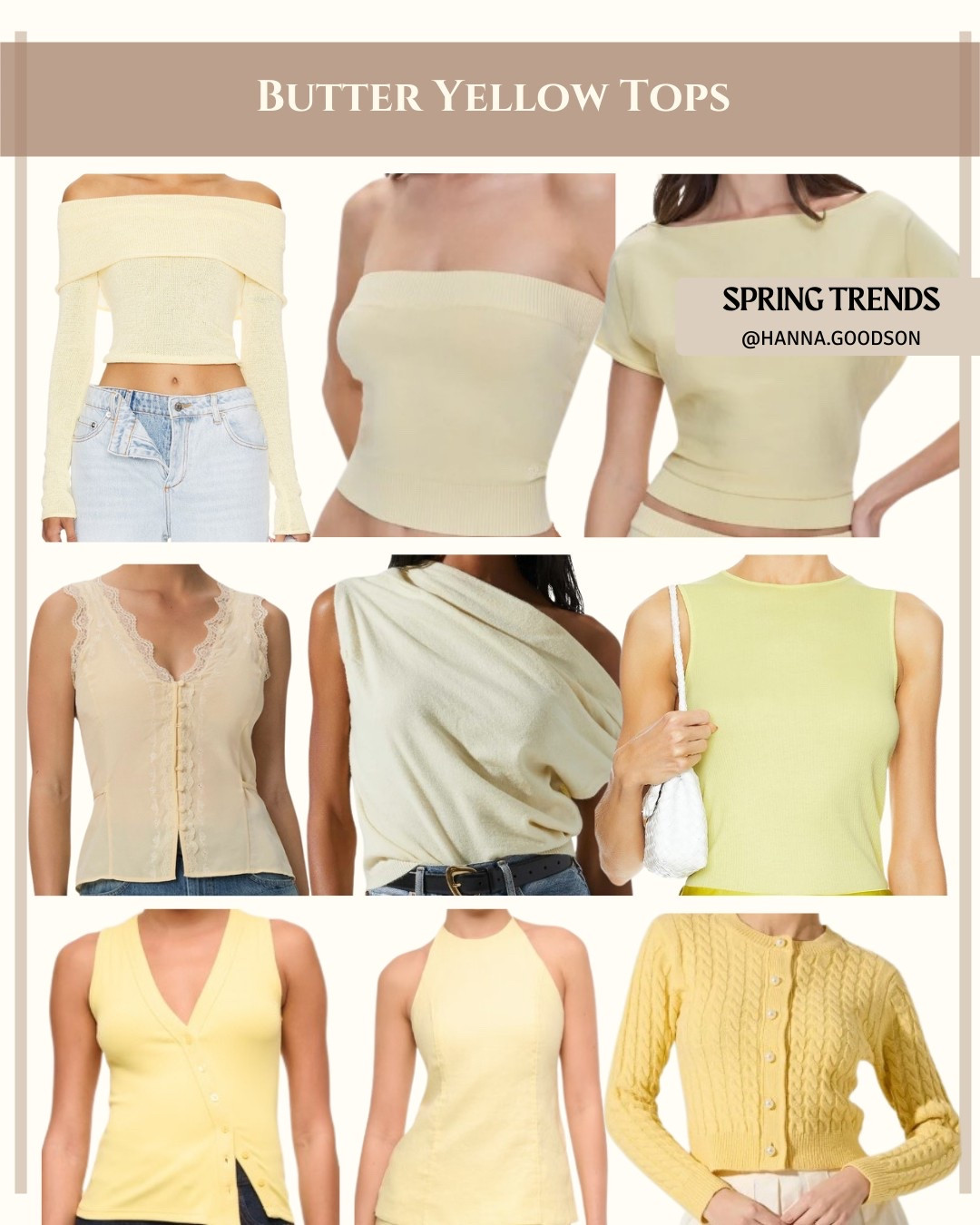 SPRING/SUMMER TOP ROTATION - Featuring Butter Yellow!

Shop lightweight, flattering designs directly via my LTK link—ideal for brunch, beach days, or polished everyday looks. Tap the link in bio under “Summer Tops” + save this post for inspo!  

#ShopLTK #SpringTops #SummerStyle #WardrobeEssentials #TrendyTops  #butteryellow #yellow

#LTKSeasonal #LTKStyleTip #LTKFindsUnder50