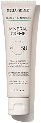 MDSolarSciences Mineral Creme SPF 50 Sunscreen, Lightweight Broad Spectrum Cream Absorbs Instantl... | Amazon (US)