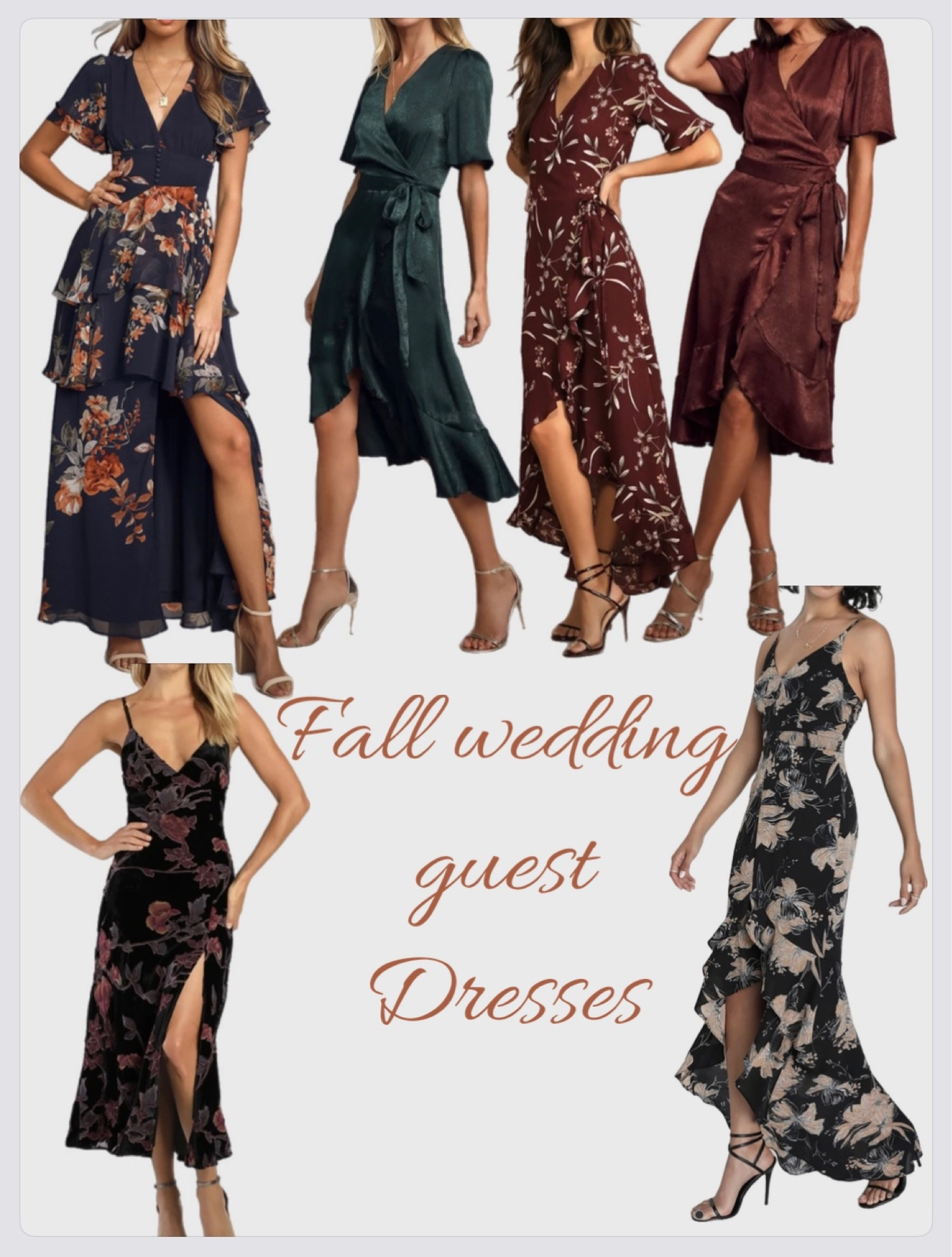 Fall Wedding Guest Dresses inspo from @lulus 

These are all Perfect for fall weddings + fall events 🫶🏼🍂

#LTKHoliday #LTKwedding