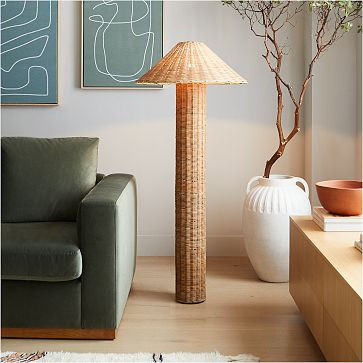 Amelia Woven Floor Lamp (59") | West Elm (US)