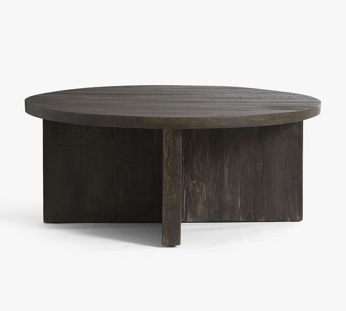 Rocklin 42" Round Reclaimed Wood Coffee Table | Pottery Barn (US)